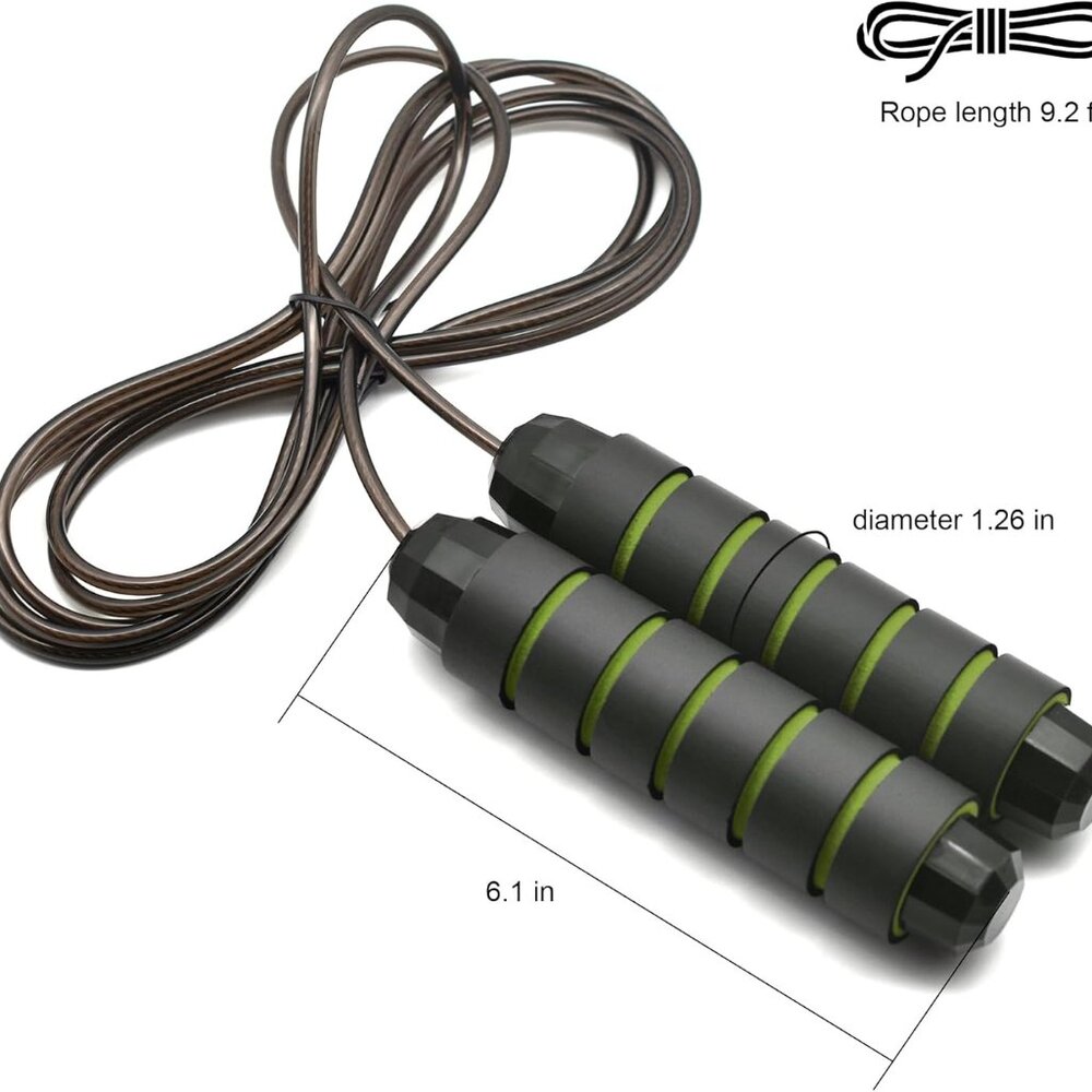 Jump Rope, Adjustable Jump Ropes,Skipping Rope Tangle-Free Rapid Speed with Ball - Picture 2 of 7